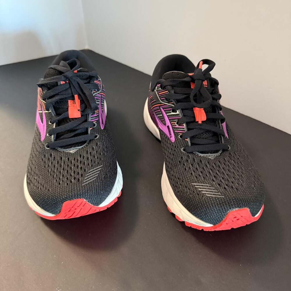 Brooks Adrenaline GTS 19 Women's Running Shoes Black Purple Size 7 - Picture 10 of 16